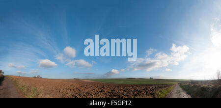 Frontline, terra di nessuno e campo di battaglia, Ovillers-la-Boiselle, Francia Foto Stock