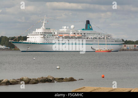 Eckernfoerde, Germania, la nave di crociera Albatros in Eckernfoerder Bay Foto Stock