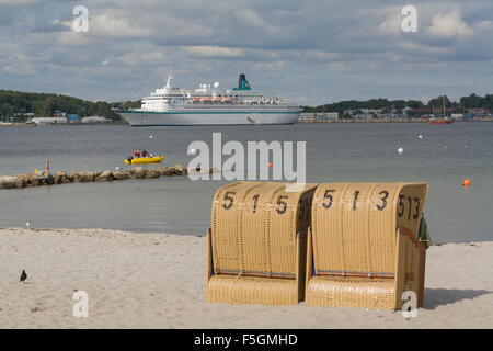 Eckernfoerde, Germania, la nave di crociera Albatros in Eckernfoerder Bay Foto Stock