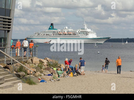 Eckernfoerde, Germania, la nave di crociera Albatros in Eckernfoerder Bay Foto Stock