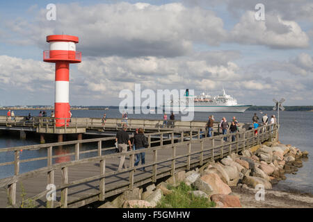 Eckernfoerde, Germania, la nave di crociera Albatros in Eckernfoerder Bay Foto Stock