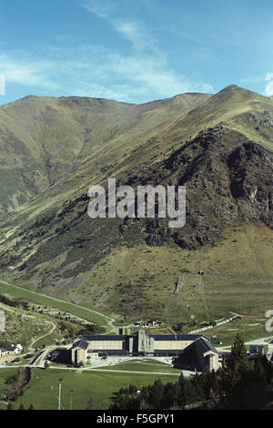 Vista di Nuria santuario, la Catalogna. Spagna Foto Stock