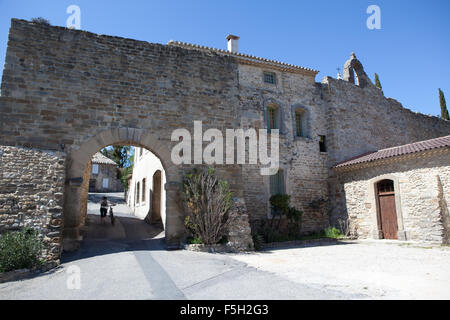 Rasteau un villaggio ai piedi del Mont Ventoux Foto Stock