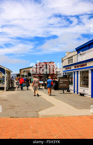 Hyde Street Pier. Parte del San Francisco National Historical Park Foto Stock