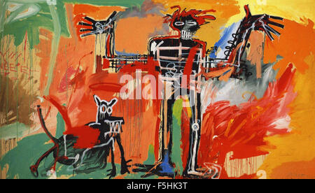 Jean Michel Basquiat - Boy e il cane in una Johnnypump Foto Stock