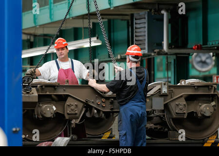 Berlino, Germania, l'officina principale della S-Bahn Berlin in Berlin-Oberschoeneweide Foto Stock