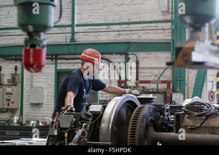 Berlino, Germania, l'officina principale della S-Bahn Berlin in Berlin-Oberschoeneweide Foto Stock