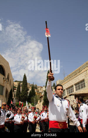 Israele, Nazaret, greci ortodossi Annunciazione processione Foto Stock