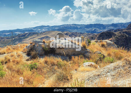 Natural sightseeing: pietre bianche vicino a Bova in Calabria Foto Stock