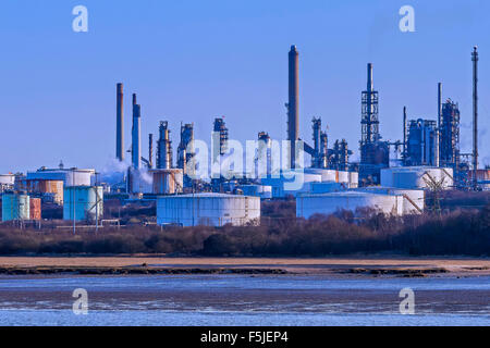 Fawley raffineria di petrolio Southampton Regno Unito Foto Stock