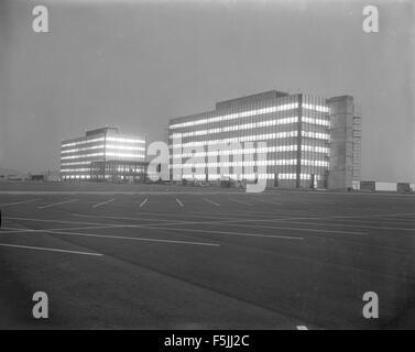 Kearny Mesa Facility Dettagli nuovo edificio astronautica al tramonto data Foto Stock