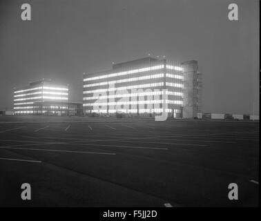 Kearny Mesa Facility Dettagli nuovo edificio astronautica al tramonto data Foto Stock