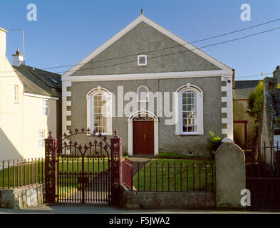 Capel Siloh Battista cappella accanto al vecchio main Holyhead Road (A5), Caergeiliog, Anglesey, Galles del Nord, Regno Unito. Foto Stock