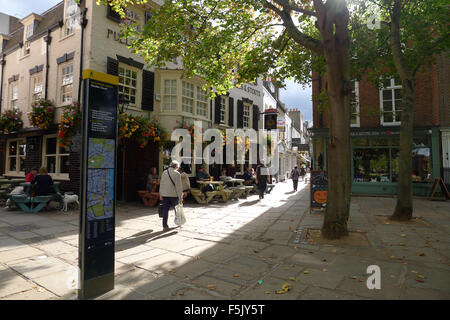 Il principe della Head Pub e corte lastricata, Richmond Upon Thames,Surrey Foto Stock