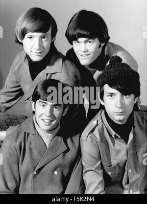 Il MONKEES foto promozionale di Anglo-US gruppo pop nel 1966. In senso orario da in alto a sinistra: Pete Tork, Mickey Dolenz, Michael Nesmith, Davy Jones Foto Stock