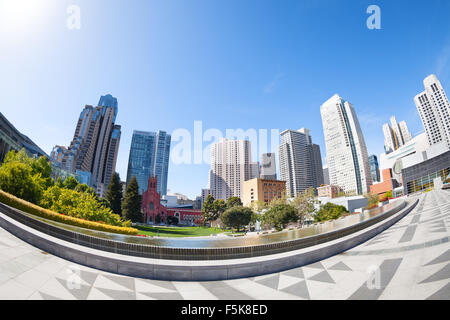 San Francisco i Giardini di Yerba Buena Park, STATI UNITI D'AMERICA Foto Stock