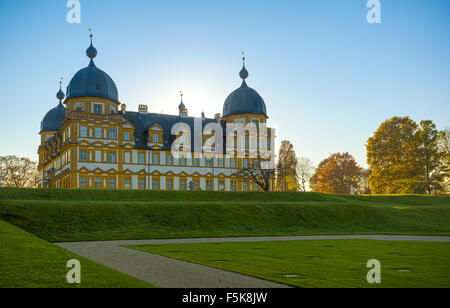 Seehof Palace in Memmelsdorf vicino a Bamberg, Baviera, Germania in autunno Foto Stock