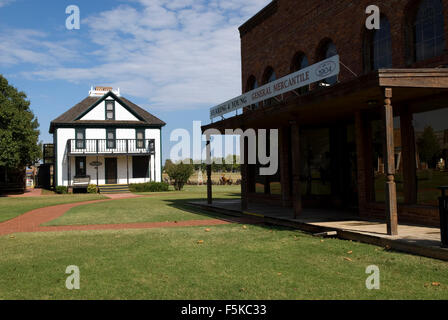 Generale negozio mercantile Città Vecchia città di Elk Oklahoma USA Foto Stock