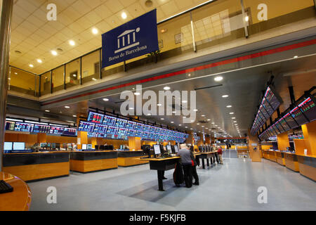 Borsa di Barcellona. Bolsa de Barcelona. Borsa de Barcelona. Foto Stock