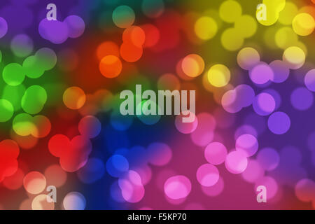 Bokeh effetto nei colori di notte la luce dello sfondo. Foto Stock