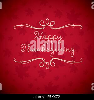 Felice ringraziamento card in formato vettoriale. Illustrazione Vettoriale