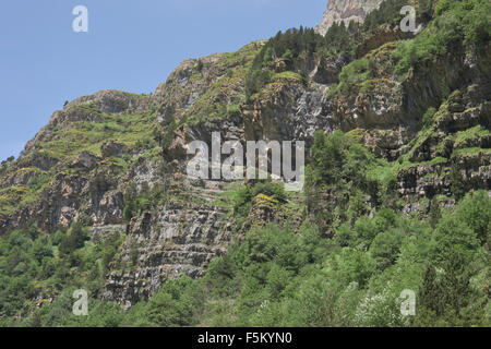 La Valle de Ordesa, Parco Nazionale di Ordesa y Monte Perdido, provincia di Huesca, Aragona, Spagna Foto Stock