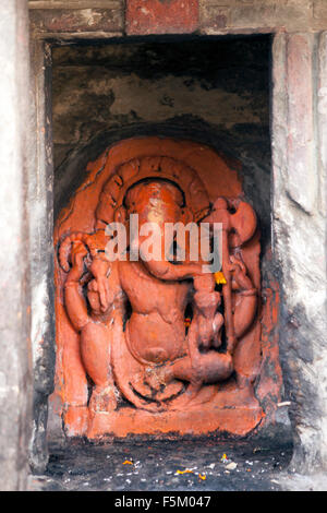 Signore ganesh idolo, Laxmi Narayan tempio complesso, chamba, Himachal Pradesh, India, Asia Foto Stock