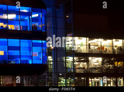 Notte tempo presso la Experian Sir John costruire la pace in NOTTINGHAM, NOTTINGHAMSHIRE REGNO UNITO Inghilterra Foto Stock