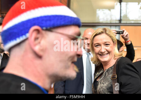 Lione (sud-est della Francia): XV Congresso del Fronte nazionale francese ("FRONT NATIONAL') (2014/11/29) Foto Stock