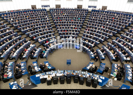 La Francia, a Strasburgo (Francia nord-orientale): la sessione del Parlamento europeo (2014/12/16) Foto Stock