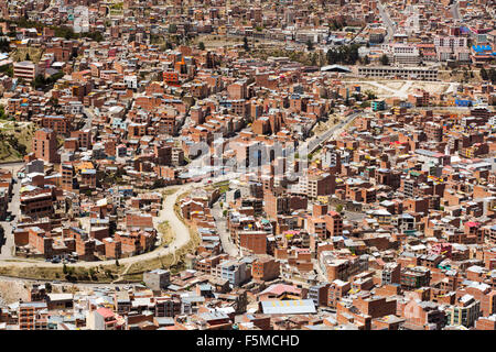 La Paz in Bolivia. La Paz sarà probabilmente la prima città capitale del mondo che dovrà essere in gran parte abbandonato a causa della mancanza Foto Stock