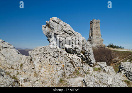 Vicino al monumento Shipka nella centrale di Bulgaria Foto Stock
