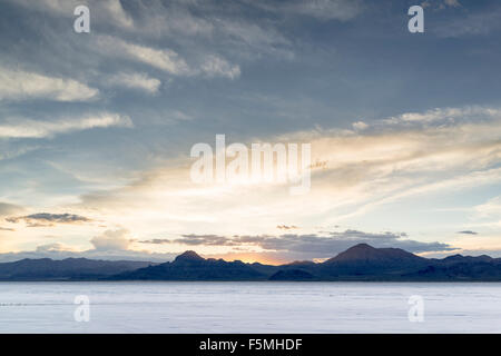 Bonneville Saline, Utah, Stati Uniti Foto Stock