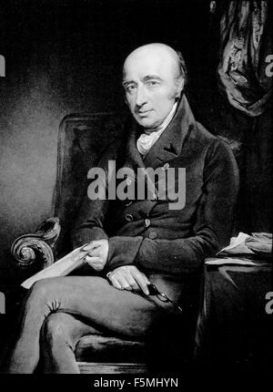 WILLIAM Hyde Wollaston (1766-1828) chimico e fisico inglese, incisione basata sulla pittura da John Jackson. Foto Stock