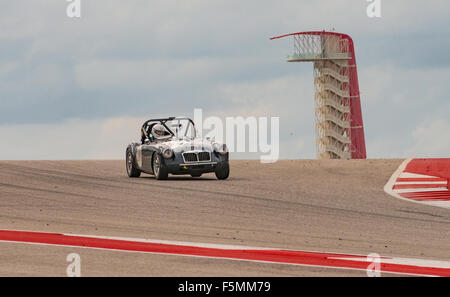 Sportscar Vintage Racing sul circuito delle Americhe, Austin, Texas. Foto Stock