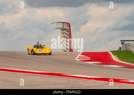 Sportscar Vintage Racing sul circuito delle Americhe, Austin, Texas. Foto Stock