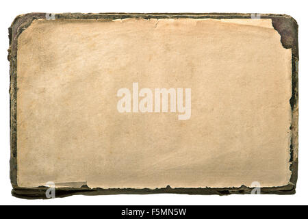 Carta vecchia pagina del libro. Grunge texture utilizzate sullo sfondo Foto Stock