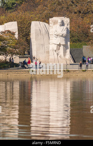 WASHINGTON, DC, Stati Uniti d'America - Martin Luther King Jr. Memorial sul bacino di marea. Foto Stock