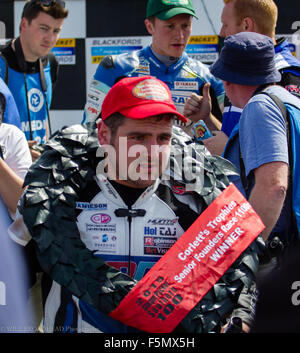 Michael Dunlop, Superbike vincitore Foto Stock