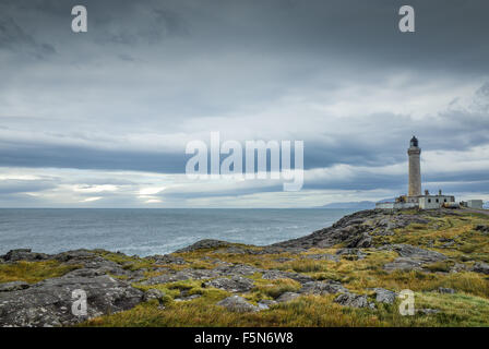 Faro a Ardnamurchan punto, la più occidentale terreno sul territorio continentale del Regno Unito Foto Stock