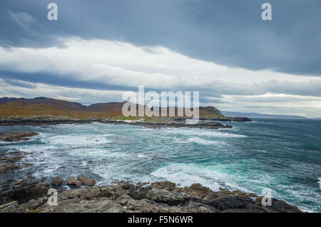 A Ardnamurchan punto, la più occidentale terreno sul territorio continentale del Regno Unito Foto Stock