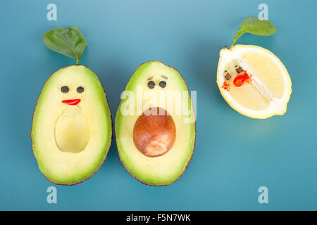 Divertenti idee alimentari Foto Stock