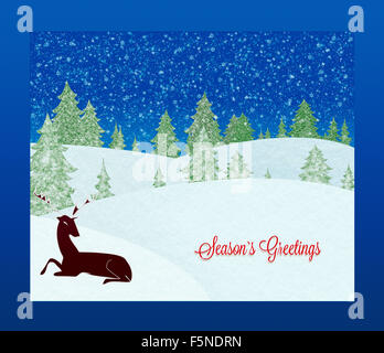 Stagione della scheda Messaggi di saluto. Sfondo di natale. Foto Stock