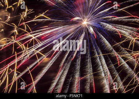Fuochi d'artificio, Albuquerque International Balloon Fiesta di Albuquerque, Nuovo Messico USA Foto Stock