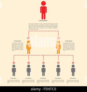 Organizzazione del grafico Il design infographics, vettore EPS10 Illustrazione Vettoriale