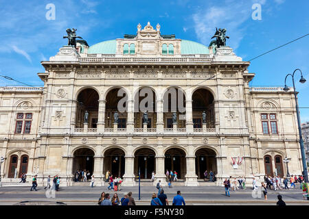 Opera di Stato di Vienna Wiener Staatsoper House, Austria Foto Stock