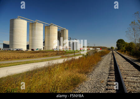 Grano di Kokomo Company Inc., Edimburgo, Indiana Foto Stock