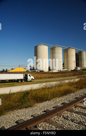 Grano di Kokomo Company Inc., Edimburgo, Indiana Foto Stock