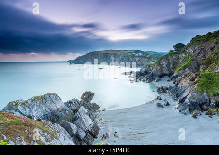 Lee Bay, North Devon, Inghilterra, Regno Unito, Europa. Foto Stock