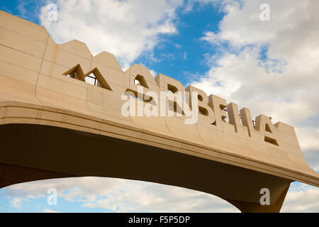 Marbella Arch - la mitica entrata a Marbella sulla Costa del Sol, Spagna Foto Stock